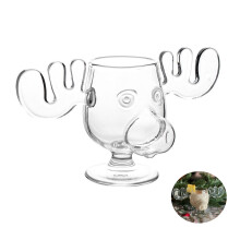 National Lampoon’s Christmas Vacation Acrylic Moose Cup - Moose Mug - 8 Ounce,Clear,Christmas reindeer mug compatible water and beer_Special Gift