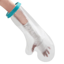 Waterproof Arm Cast Cover Protector for Shower Bath, Reusable Adult Half Arm Cast Sleeve Bag Covers for Shower Wound Arms, Hands, Elbow, Wrist, Finge