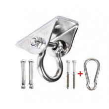 Hammock Hanging Kit, Stainless Steel Swing Hanger Hammock Chair Hanging Kit 360 Rotating 1000 lb Capacity Heavy Duty, compatible Swing, Chair, Yoga,