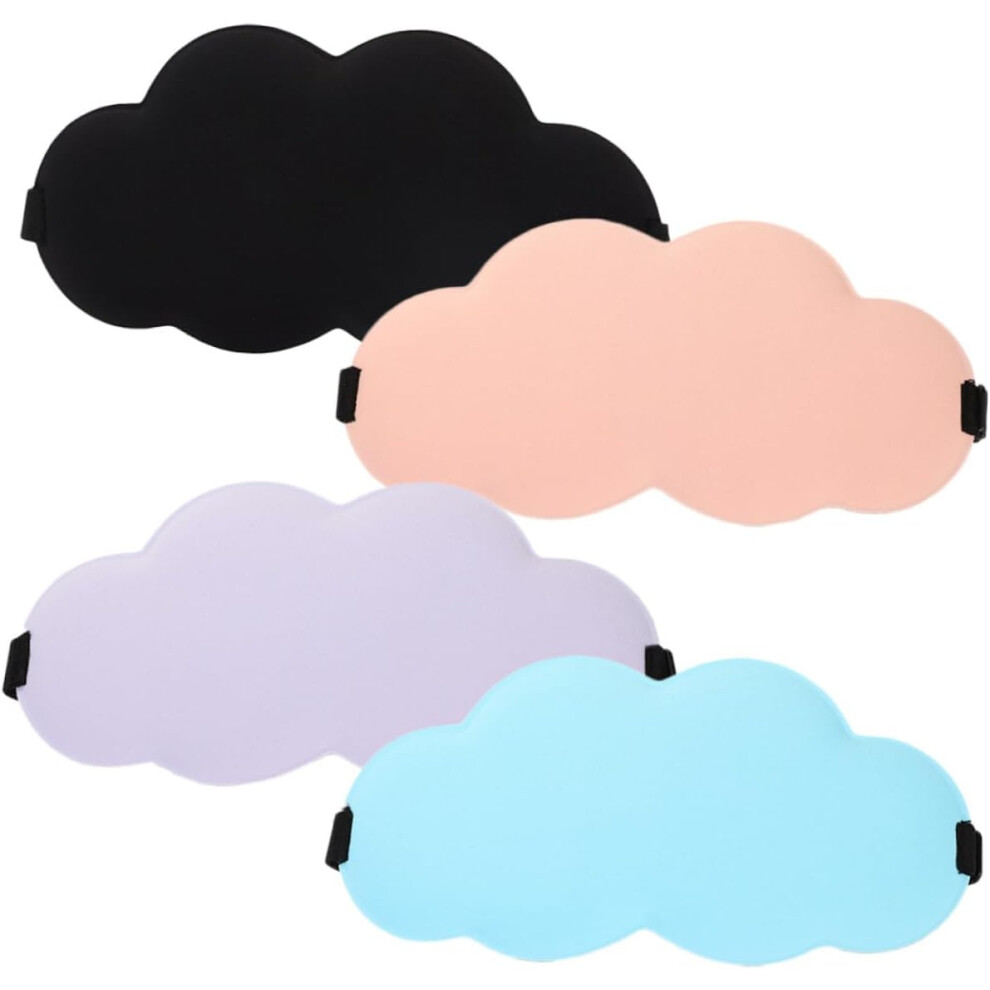 FRCOLOR 4pcs 3D Eye Mask 4pcs Sleeping Eye Mask Eyemask Eye Mask for Sleeping Silk Sleeping Masks Memory Foam Eye Mask Sleep Masks Eye Shadow Slow Re