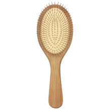 Holz Stahlnadel Haarbürste Pin Haarbürste Kopfhautmassage Verbesserung der Haargesundheit Holz Paddel Detagli_Special Gift