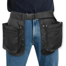 Mini Tool Waist Belt, Garden Tool Waist Pouch, Polyester Adjustable Tool Waist Bag with Multi Pockets, Multipurpose Carpenter Belt for Gardener and E