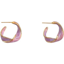 Oorbellen voor dames van S925 sterling zilver, retro gedraaid ontwerp, veelzijdige oorbellen voor elke dag - een bijzonder cadeau
