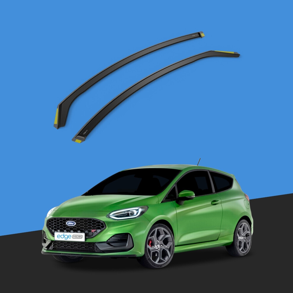 Ford Fiesta Mk8 20172023 3 Door Hatchback Wind Deflectors 2Pc Tinted