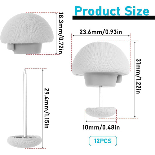 Pinces à Couette Champignon - Lot de 10, Fixations Antidérapantes Réutilisables pour Draps 2