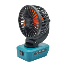 Zubehör für Elektrowerkzeuge: Faltbarer Elektrischer Ventilator mit USB- und Typ-C-Ausgang für  18V Lithium-Akku BL1830