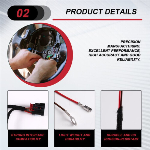 For  MQB Steering Wheel Heating Harness 5Q0 Module Connect Cable Steering Wheel Heating Slip Ring Adapter Cable 2
