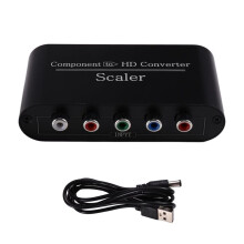 Komponenten-zu--Kompatibler HD-Konverter YPbPr + Audio-zu-HD-Konverter 1080p für HDTV-Monitor und Projektor