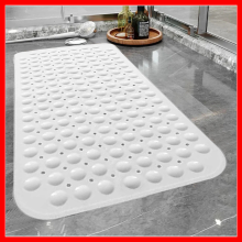 (38 x 70 cm, White) Non Slip Shower Mats Anti Allergy Bath Tub Mats