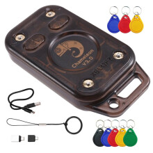 Chameleon V3.0 RFID -Chip-Lesegerät + 8XUID Schlüsselanhänger-Smartcard-Emulator ID IC 125K 13.56M Tag Kopierer NFC-Lesegerät Schreiber