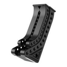 AA/AAA Battery Organizer Rack Wall-Mounted Gravity-Feed Dispenser for 5/7-Size Batteries,Wall Storage Bracket Black