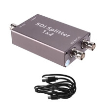SDI Splitter 3G-SDI /HD-SDI 1 Single Input 2 Out SDI Out Splitter 1x2 Full HD 1080P Supports SDI Loop Out