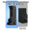 AA/AAA Battery Organizer Rack Wall-Mounted Gravity-Feed Dispenser for 5/7-Size Batteries,Wall Storage Bracket Black 3