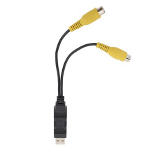 Adaptateur de Sortie Vidéo USB Vers CVBS HD, Facile à Utiliser, Câble Adaptateur USB Vers RCA pour Véhicule (Neuf)