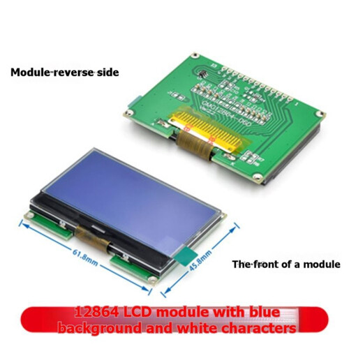 12864 LCD COG Module 12864-06D COG Dot Matrix Screen with Chinese Font SPI Interface B 2