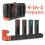4in1 Controller Charger Station for  2  Fast Charging Dock with LED Indicator Portable Charging Stand 3
