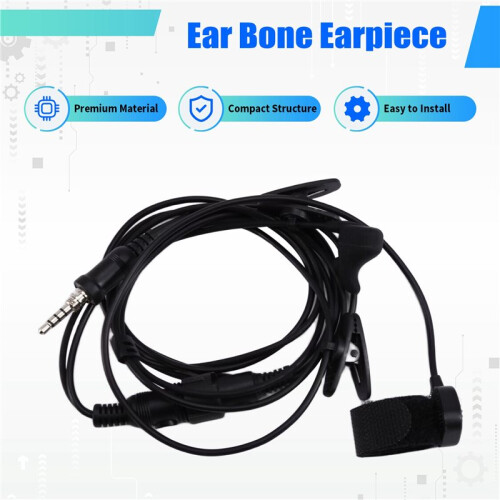 Auricolare con Altoparlante e Microfono, PTT per  Vertex VX-6R VX-7R 1