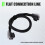 Extra Battery Flat Link Cable 0.85m 2