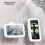 Waterproof Rotating Mobile Phone Holder for Bath Room No Drilling Wall Mounted Storage Organizer Rectangle 2