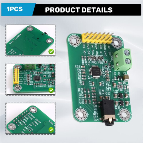 Module ADS1292 Convertisseur Analogique-Numérique 24 Bits ADS1292R Interface ECG Électrocardiogramme 2