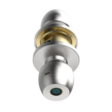 Tuya Fingerprint Safe Electronic Lock Door Handle Stainless Steel Round Door Knob Rotation Lock Doorknob Lock