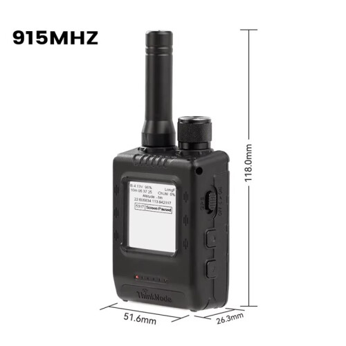 Transceptor de Sinal Think Node M5 LoRa para Meshtastic ESP32-S3 com Tela EPD de 1,54 Polegadas, Função GPS e Frequência de 815 MHz