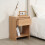 MDF Bedside Table with Drawer and Shelf 3