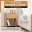 MDF Bedside Table with Drawer and Shelf 4