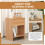 MDF Bedside Table with Drawer and Shelf 7