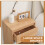 MDF Bedside Table with Drawer and Shelf 8