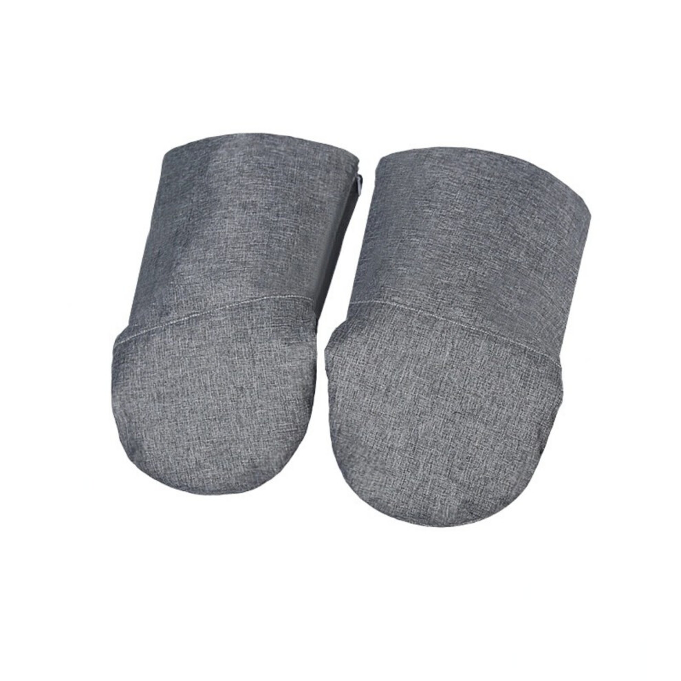 1 Pair Baby Strollers Mittens With Waterproof Nylon And- Gray