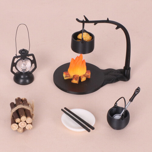 Tiny Firewood Stack For 1/12 Scale Miniature Model Decoration-B 1