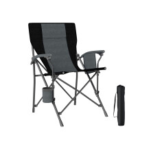 Klappbarer Campingstuhl mit Getränkehalter, 160 kg Tragkraft