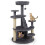 Cat Tree with Cave, Ladder & Toys - Grey, Multi-Level 1