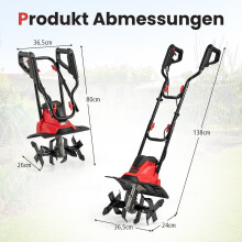 Elektrische frees 1200W - 36 cm breed, 22 cm diep