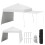 Pavillon pop-up 430 x 280 cm, côtés convertibles, blanc 5