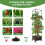 Living And Home Raised Garden Bed Planter Box with Trellis and Wheels 4