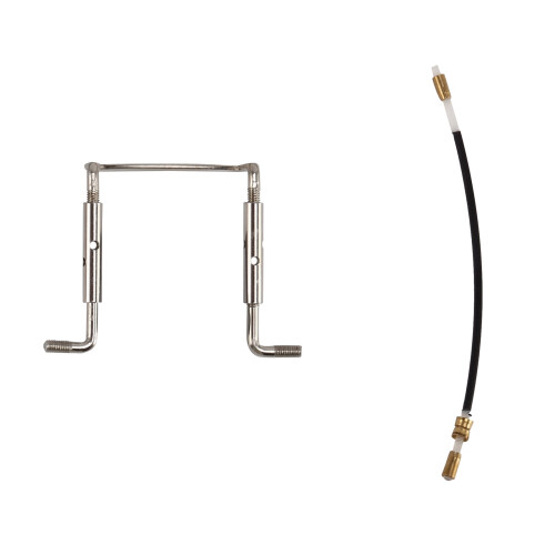 4/4 Ebenholts Violindelar Bakstyckespinnar HakstöD Maple Bridge Set 1