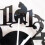 Black cat wall clock hook antique indoor wall clock Scandinavian clock cute cat (black) 5