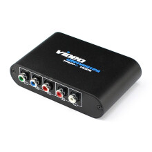 YPbPr zu HDMI Konverter – Component Video zu HDMI Adapter, 1080P Scaler mit Aluminiumgehäuse