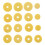16 pcs Flute Leather Pads Replacement Durable Exquisite Wind Instrument 1