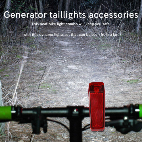 Motorized Bike Bicycle Friction Dynamo Generator  Tail Light With Acessories 1