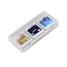 Clear 6 in 1 Game Card Storage Case Cartridge Box for 3DS XL LL NDS