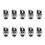 10pcs  Power Supply Jack Socket Female Panel Mount Connector 5.5x2.1mm New 1