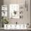 70x70 Bathroom Mirror Cabinet,Shaver Socket 6