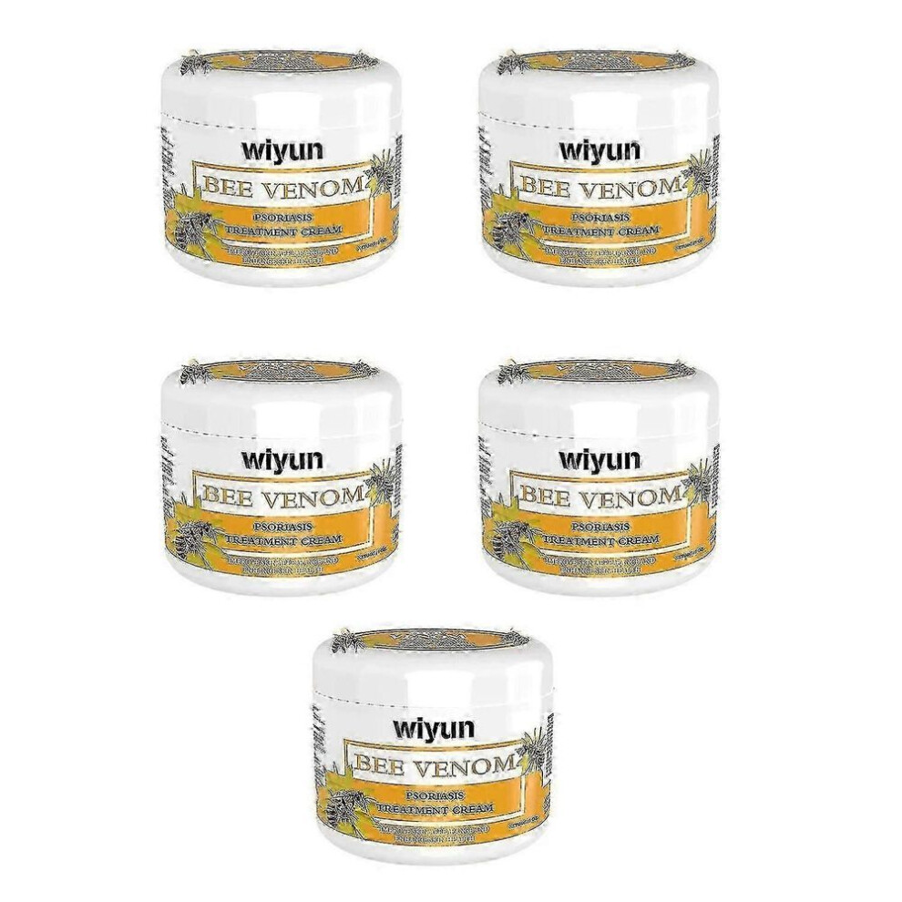 Cream 5Pcs Wiyun Bee Venom Psoriasis Relieves Skin Redness Anti-Itching Suitable For All Skin