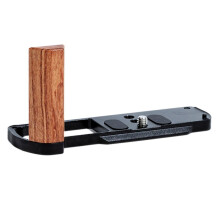 L-Handle Wooden Grip Photo Expansion Quick Release Plate Bracket for S9 Camera Accessories