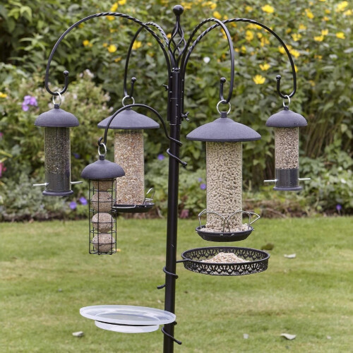 Gardman Gardman Large Steel Peanut Bird Feeder Black 1