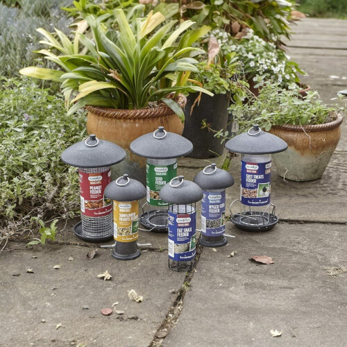 Gardman Gardman Large Steel Peanut Bird Feeder Black 2
