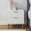 White Bedside Table for Bedroom - 53 x 50 x 40 cm 1